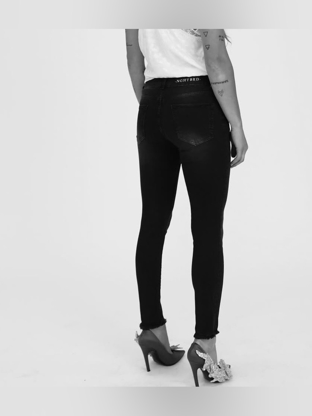 Love Child skinny jeans, Dusk Black, NGHTBRD Denim, low rise fits like 27 petite